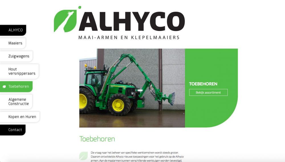 Alhyco - Mowing arms and flail mowers - alhyco.be Alhyco - Mowing arms and flail mowers - alhyco.be