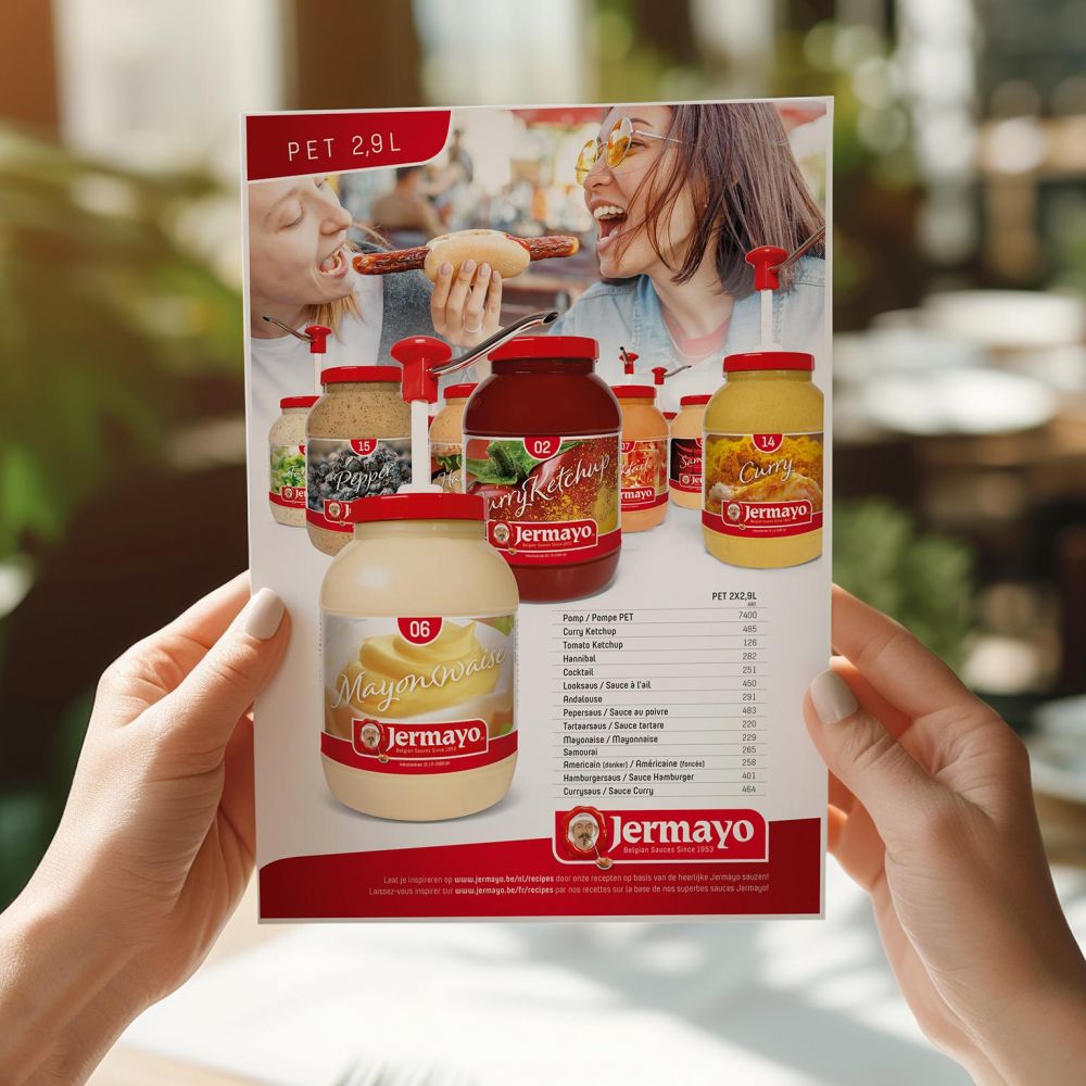 Jermayo - Belgian Sauces Since 1953 - Product leaflets