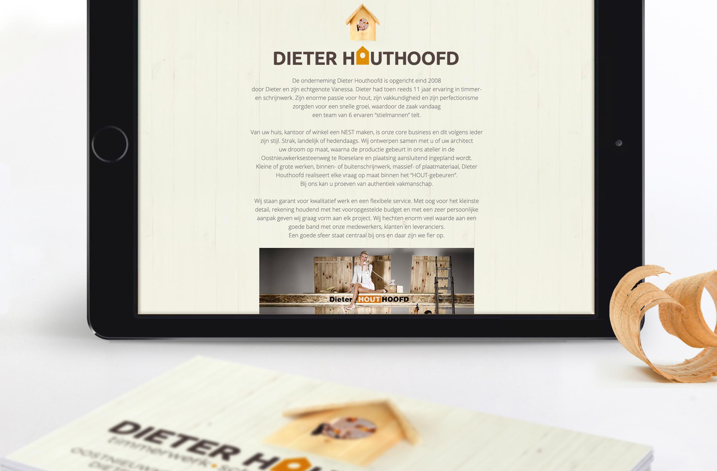 Dieter Houthoofd - Branding voor schrijnwerkerij Dieter Houthoofd - Branding voor schrijnwerkerij